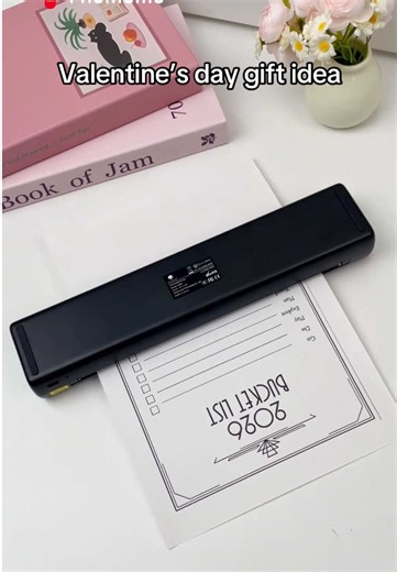 Are you looking for a practical Valentine’s Day gift?💗This printer would be a great choice! ✨ 🔍Phomemo M08F portable printer ✅Black, green, white, pink..pick your favorite color! ✅No ink needed ✅Print schedules, photos, documents & more! ✅Easy to use & carry 🔗 in my bio #valentinesdaygift #giftforhusband #giftforher #phomemo #portableprinter