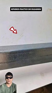 Con una simple pieza sobrante logramos reforzar perfiles de forma práctica #welding #restoration #herramientas #soldadura #taller #Perfil | WeldingManufacturation
