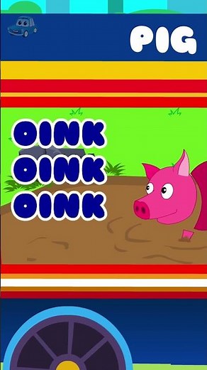 Animal Sound Song #cartoon #learning #nurseryrhymes #vehicles #singalong