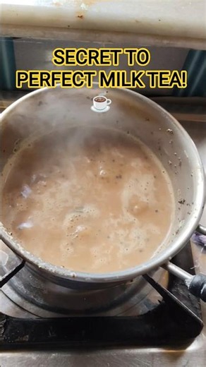 Perfect Milk Tea Recipe ☕ | Creamy & Strong Chai at Home 😍 #Shorts
