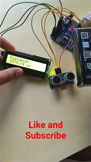 Distance calculating project with arduino #shorts #arduino #viral