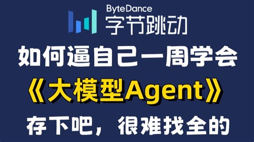 2025吃透大模型agent开发实战完整版教程，一周学完，少走99%弯路！涵盖Agent基本原理+智能体搭建+智能体项目实战【通俗易懂，附配套笔记源码资料】