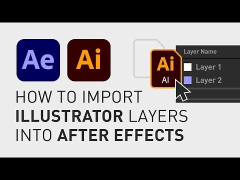 How to import Illustrator layers to After Effects