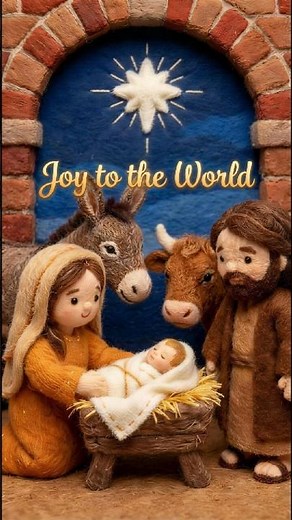 Joy to the World – A Felt Nativity Moment 🌟🎄
