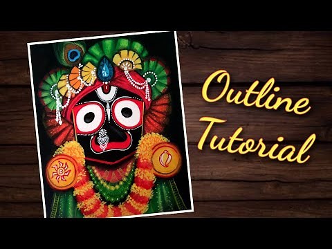 Lord Jagannath Drawing with Oil Pastels | Ratha Yatra Special Drawing