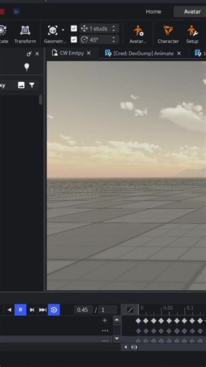 Crazy way to animate in roblox studio day 1 #robloxfyp ##robloxstudio #roblox ##robloxdev
