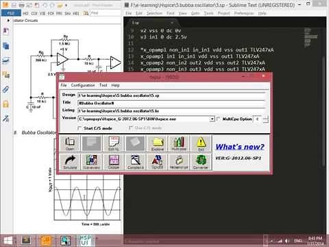 5.Bubba Oscillator HSPICE Tutorial