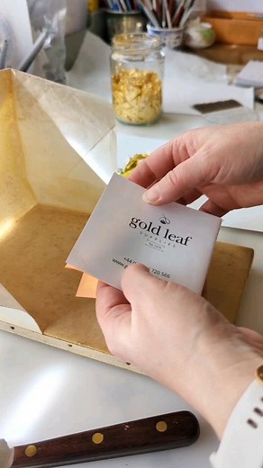 11K views · 228 reactions | This is why I save every scrap..... My jar of gold scraps is easily the thing I'm asked about the most. I save every flake and will eventually turn it into a type of gold paint called 'shell gold'. Anything left in my gilders pad is laid flat and gets carefully covered, ready to be used next time. #goldleaf #illuminatedlettering #botanicalart | Theodora Gould Designs | Facebook