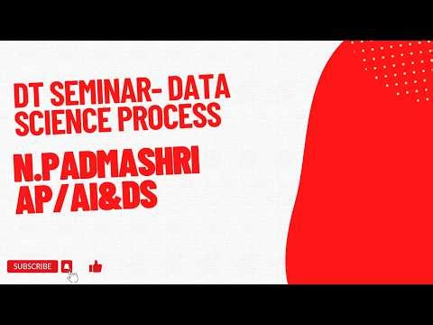 DT Seminar|Data science process|SNS Institutions
