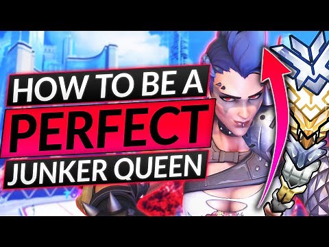 The ULTIMATE JUNKER QUEEN GUIDE - PRO TIPS to be the BEST TANK - Overwatch 2 Guide
