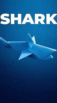 Fold a Shark in Minutes - Origami Tutorial #origami #diy #shorts