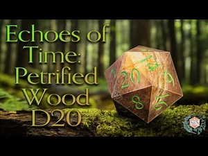 Echoes of Time: Carving a Petrified Wood D20!