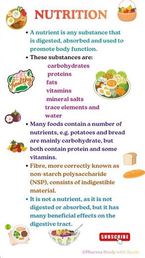 What is Nutrition? Easy Definition| Health Basics #shorts