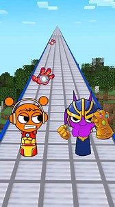 418K views · 9K reactions | POV New Kiss Run Challenge - Durple Thanos vs Oren Iron Man Incredibox Sprunki #incredibox | Reel Minecraft animation | Facebook