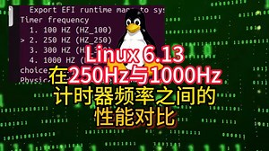 Linux 6.13在250Hz与1000Hz计时器频率之间的性能对比