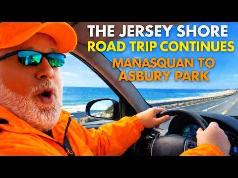 🏖️ The Ultimate Jersey Shore Drive Continues! Manasquan to Asbury Park 🌊 (Full Coastal Road Trip)!