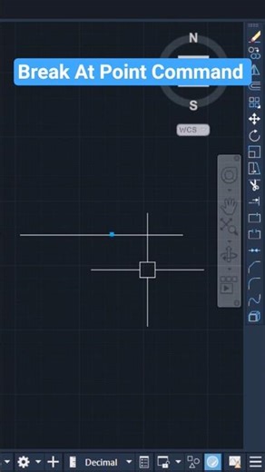 Stop Exploding Lines! Use Break At Point in AutoCAD ✂️ #shorts