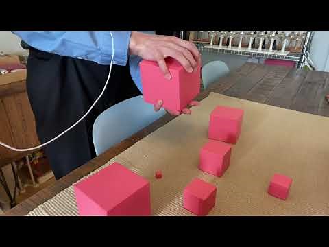 Montessori Sensorial Lesson-Pink Tower