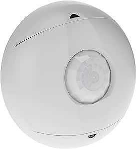 Leviton Occupancy Sensor, PIR, Ceiling Mount, 1500SF, OSC15-I0W, White