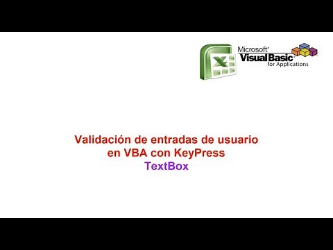 Validación de entradas de usuario en VBA con KeyPress Parte# 3