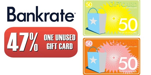 Nearly half of Americans have unused gift cards, survey finds