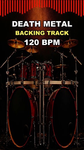 Death Metal Drum Backing Track 120 BPM 🔥 Metal Play Along #drums #heavymetalsongs #guitar