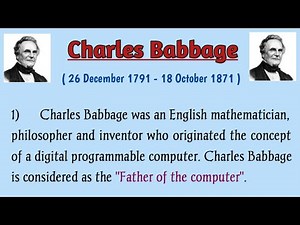Charles Babbage essay in English | Charles Babbage Biography | Babbage Information| Babbage Story