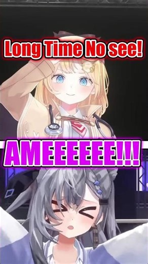 Ame Made a Surprise Appearance in Zeta's 3D Birthday Live #shorts #hololive #vtuber