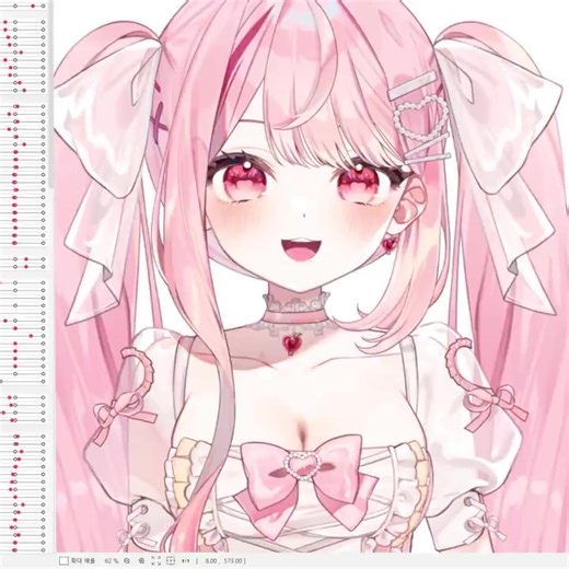 Created slowly rigged softly 🤍 #live2dmodel #twstプラス #vtubers #rigging #ENVtuber