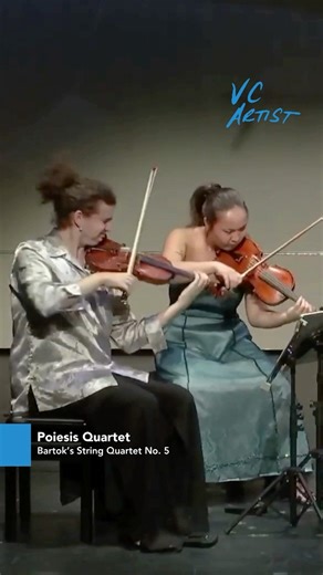 19K views · 232 reactions | Meet VC Artist Poiesis Quartet  Graduate Quartet-in-Residence at the University of Cincinnati College-Conservatory of Music - CCM  Winner of the 2025 Banff International String Quartet Competition  Winner of the 2023 Fischoff National Chamber Music Association Here, the Poiesis Quartet performs Bartok’s String Quartet No. 5 | The Violin Channel | Facebook