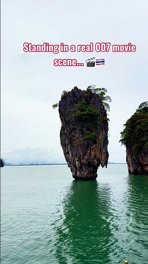The iconic James Bond Island in Phang Nga Bay, Thailand! 🚤✨