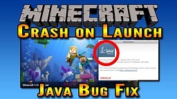 Minecraft Crash on Launch Mac OS Fix | Minecraft Java Bug Fix Minecraft Blog