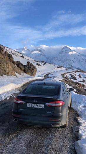 Ford Fusion in Winter: A Snowy Drive