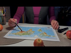 ASMR Tracing the Earth 🌎 Relaxing Facts about the Planet’s Landscape | Soft Spoken