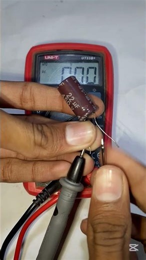 Check Capacitor Using Multimeter 🔧 #Shorts #Electronics #Capacitor #Multimeter#DIY#ElectronicsRepair