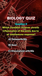 Biology Quiz | Can you get 10/10 for these biology quiz questions? #anatomy #nursingstudent #greysanatomy #anatomyclass #quiz #quiztime #funquizzes #questions #brainteaser #mindbenders #puzzle #testyourbrain #trivia #facts #viral #viralvideos #biology #biologychallenge #nursingstudent #anatomyandphysiology #anatomyquiz #anatomystudy | Brain Challenge