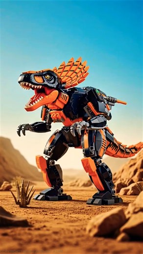 TRICERATOPS LEGO ROBOT TRANSFORM INTO BATTLE TANK #lego #legorobot #robot #robotics #transformers