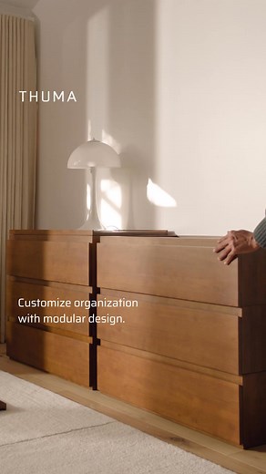 Modular design allows for adding, rearranging, or removing units as needs change. | Thuma