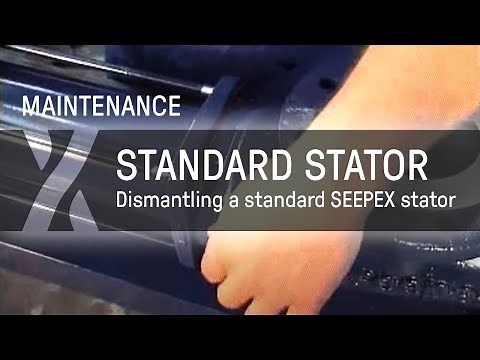 Maintenance: Dismantling a standard SEEPEX stator