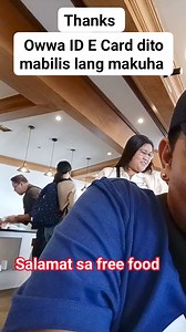 127K views · 256 reactions | Sa wakas naka kuha na ng ID owwa ofw e card na mabilis na process may unlimited free food pa...#fbviral #everyonefollowers #fyp #jermar #OFW #BuhayOFW #koreananghilas 푭풐풍풍풐풘풆풓풔. KOREAnang HILAS @highlight | Jer Mar | Facebook