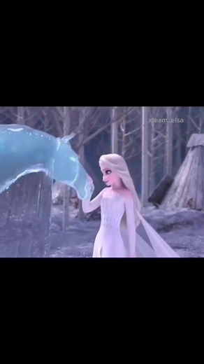 Elsa Riding Water Horse Drawing - Frozen 2 Artwork