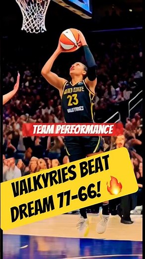 Valkyries Beat Dream 77-66! 🔥 WNBA Highlights #shorts #wnba