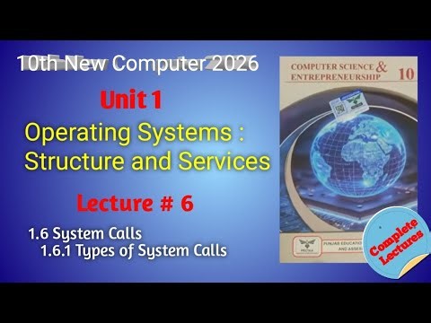 System Calls | Open, Read, Write & Fork Explained | 10th Class Computer Science 2026-27 | Ch 1 Lec 6