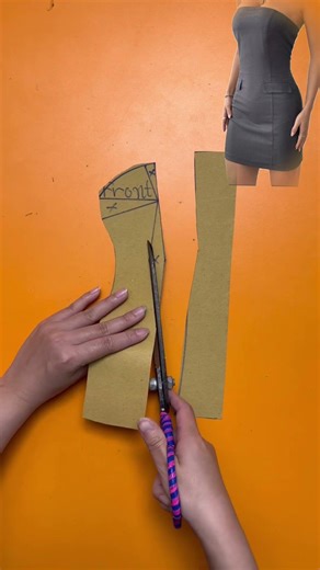 How to Draft a Bodycon Dress Pattern ✨ #sewing #fashion #pattern