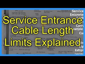 Service Entrance Cable Length Limits Explained