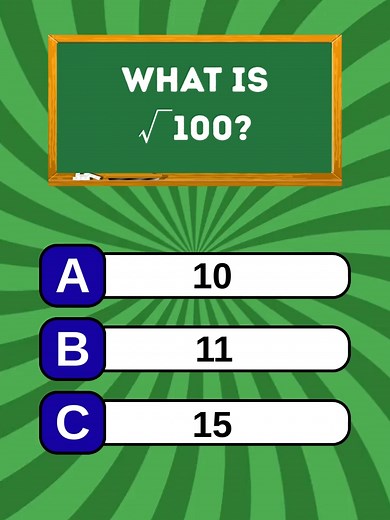 Engaging Math Quiz: Test Your Square Root Skills