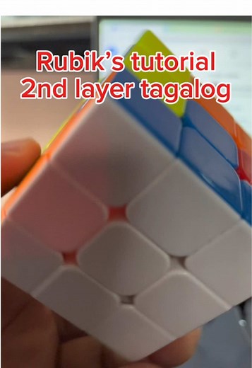 Madaling Sundan na Rubik's Cube Tutorial para sa Ikalawang Layer