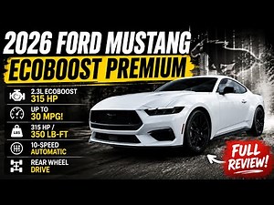 2026 Ford Mustang EcoBoost Premium Review | 315 HP, Nite Pony Package & Digital Cockpit
