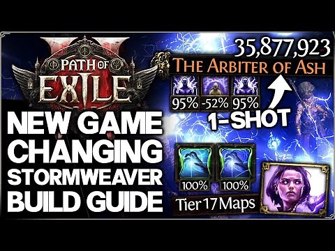 Path of Exile 2 - New 1 Shot EVERYTHING Best Stormweaver Build - Perfect Lightning Warp Shock Guide!