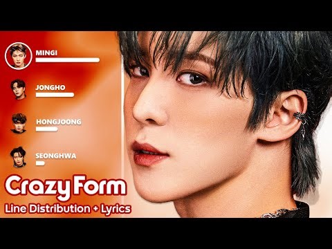 ATEEZ - Crazy Form - Line Distribution + Lyrics #ateez #atiny #trending
